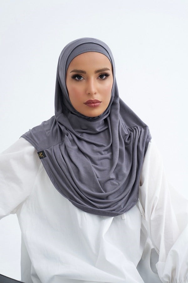 ScarfSolid Colors Lyocell Seri İkili Takım Bone