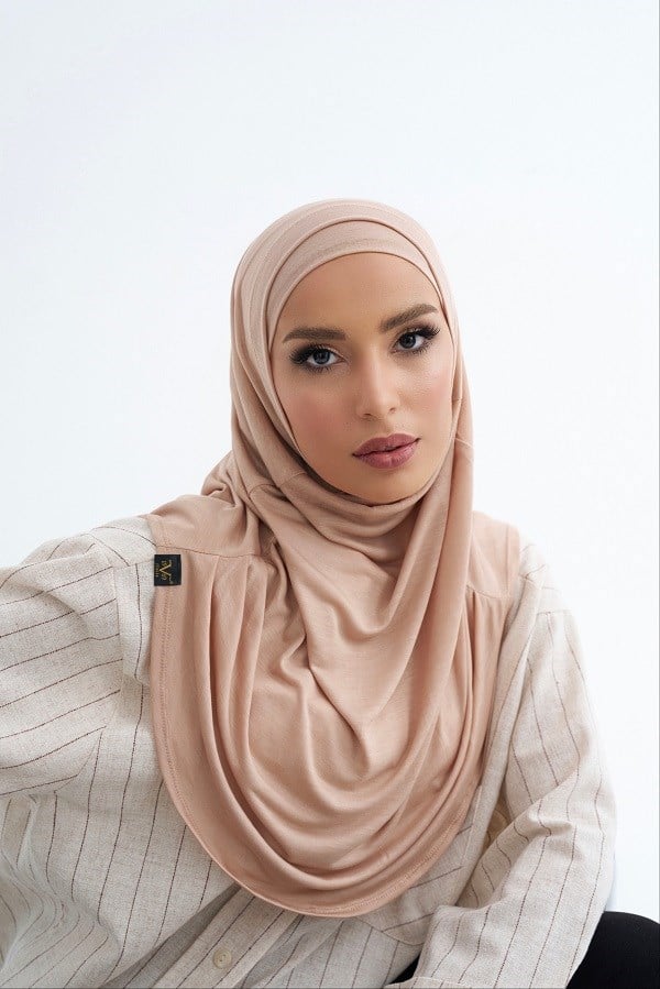 ScarfSolid Colors Lyocell Seri İkili Takım Bone