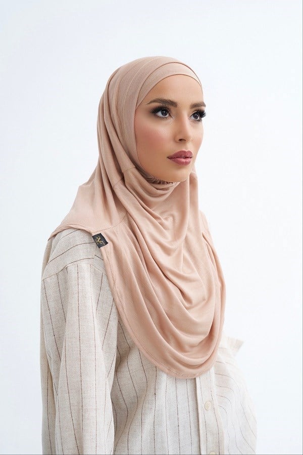 ScarfSolid Colors Lyocell Seri İkili Takım Bone