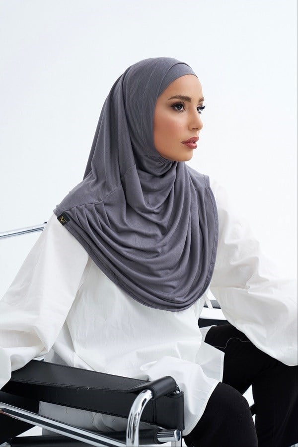 ScarfSolid Colors Lyocell Seri İkili Takım Bone
