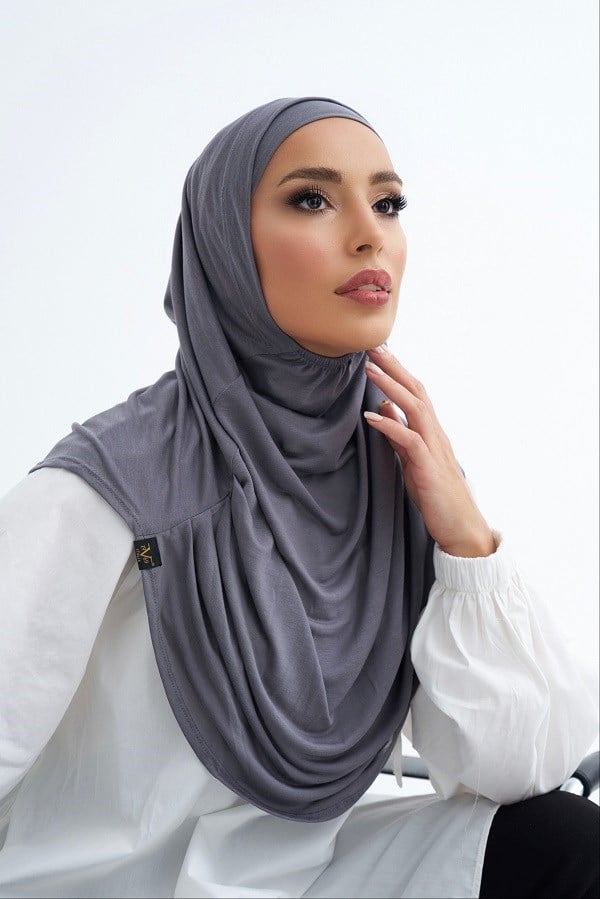 ScarfSolid Colors Lyocell Seri İkili Takım Bone