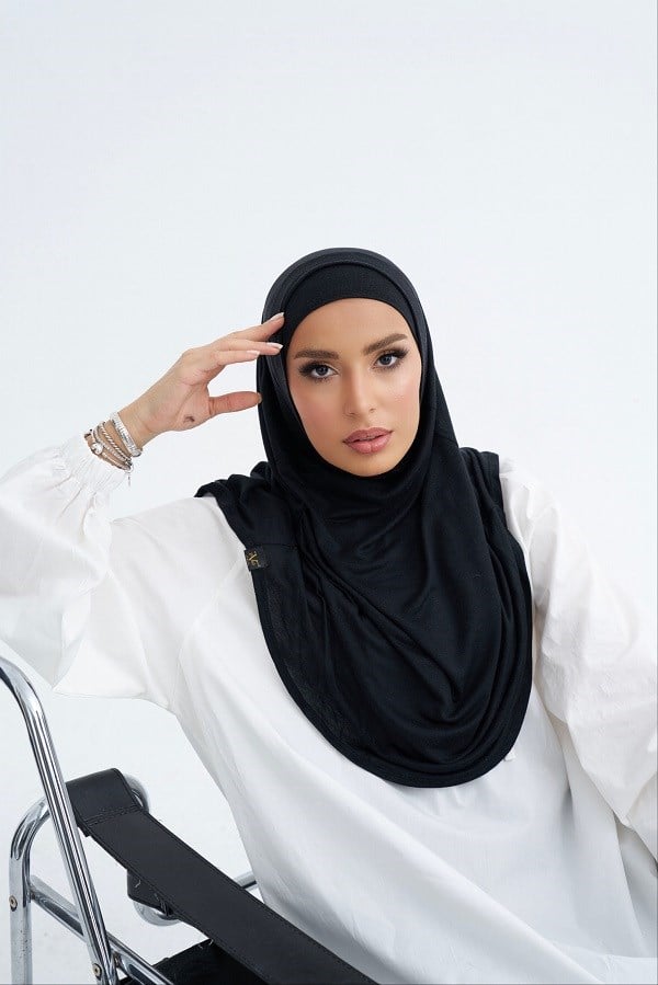 ScarfSolid Colors Lyocell Seri İkili Takım Bone