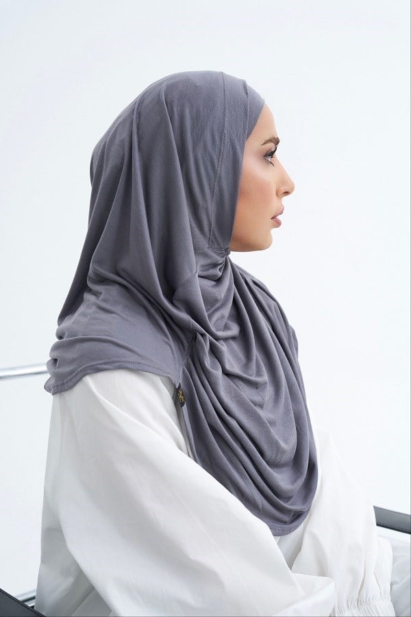 ScarfSolid Colors Lyocell Seri İkili Takım Bone