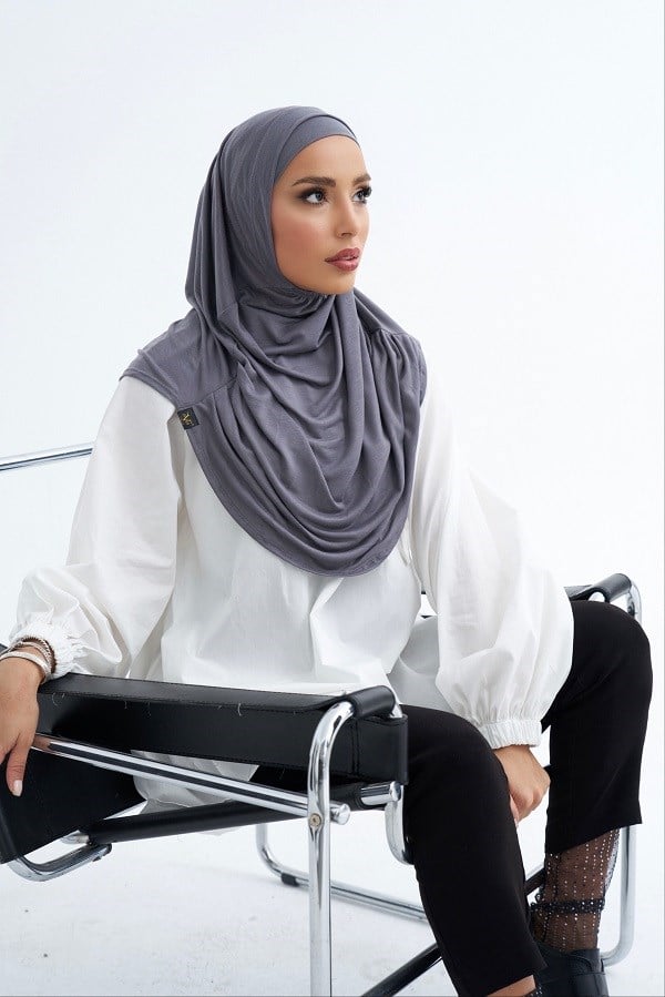 ScarfSolid Colors Lyocell Seri İkili Takım Bone