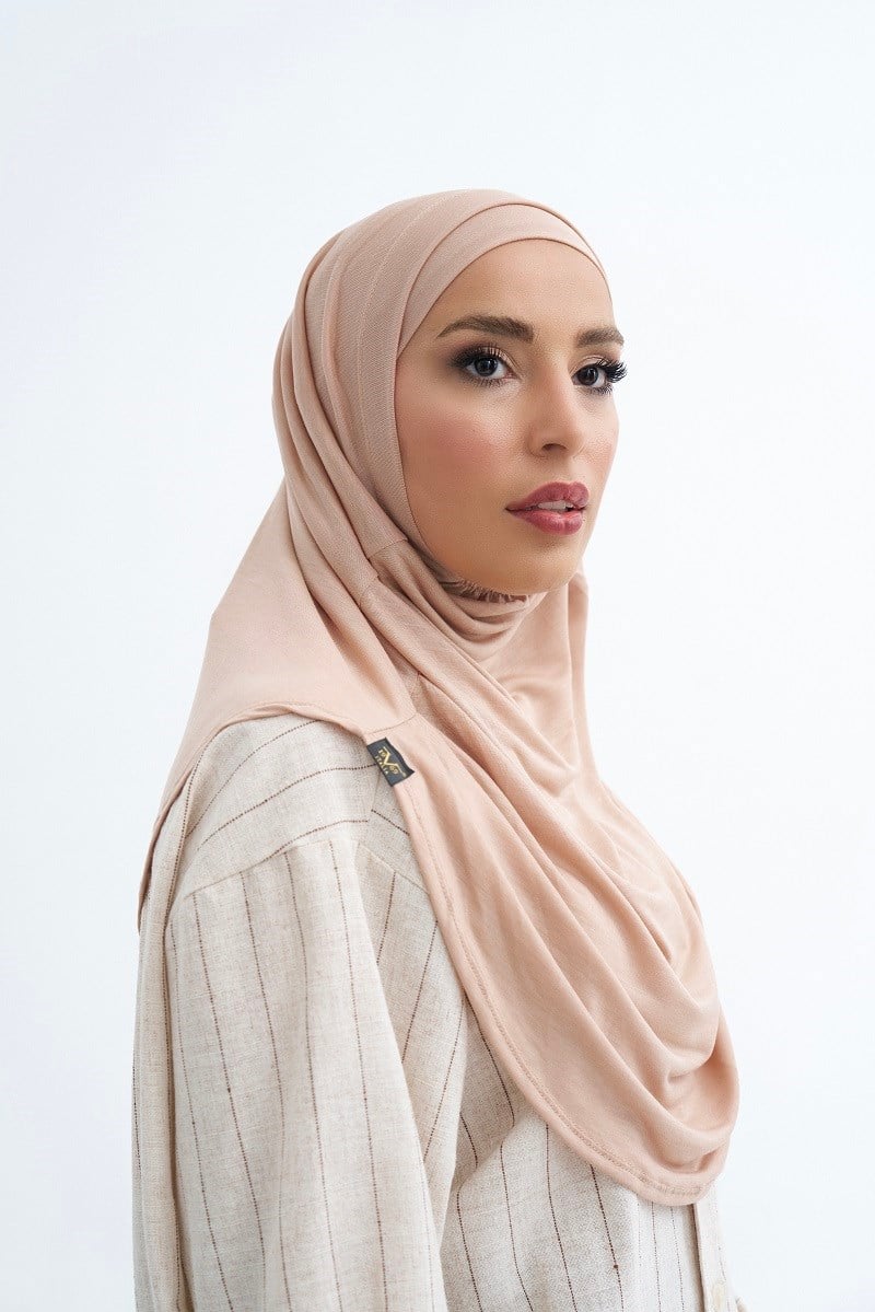 ScarfSolid Colors Lyocell Seri İkili Takım Bone