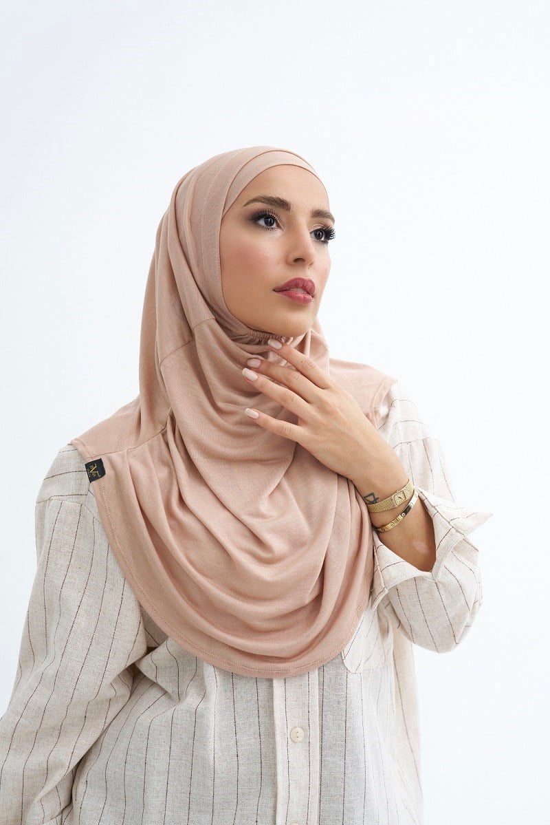 ScarfSolid Colors Lyocell Seri İkili Takım Bone