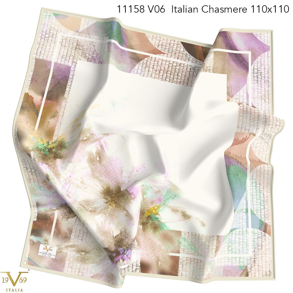 EŞARPDesenli Italian Cashmere Seri Eşarp Askısı İle Birlikte 110x110