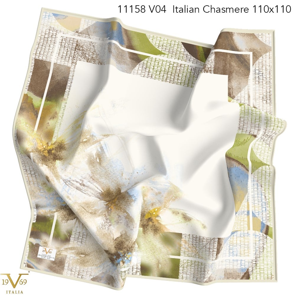 EŞARPDesenli Italian Cashmere Seri Eşarp Askısı İle Birlikte 110x110