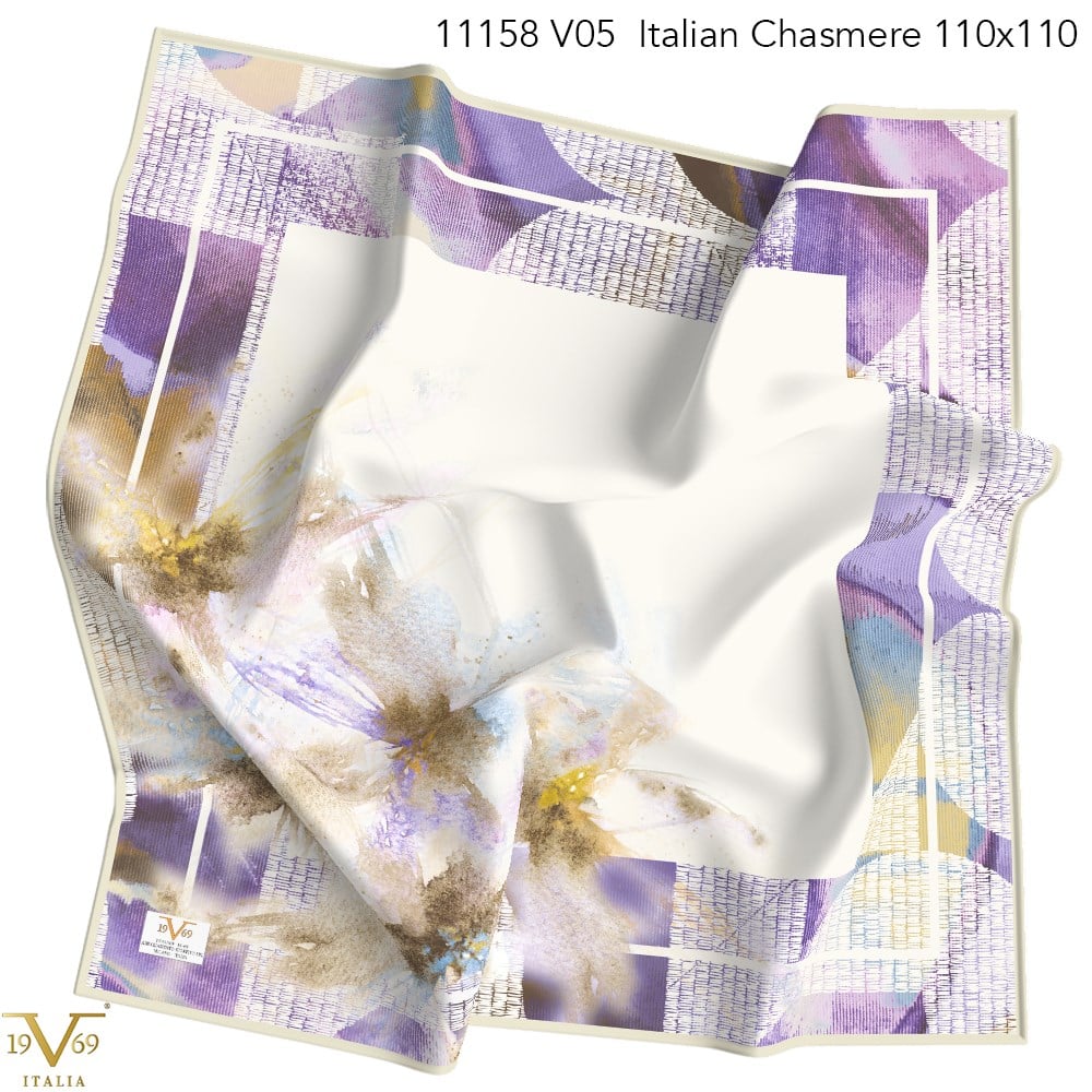 EŞARPDesenli Italian Cashmere Seri Eşarp Askısı İle Birlikte 110x110