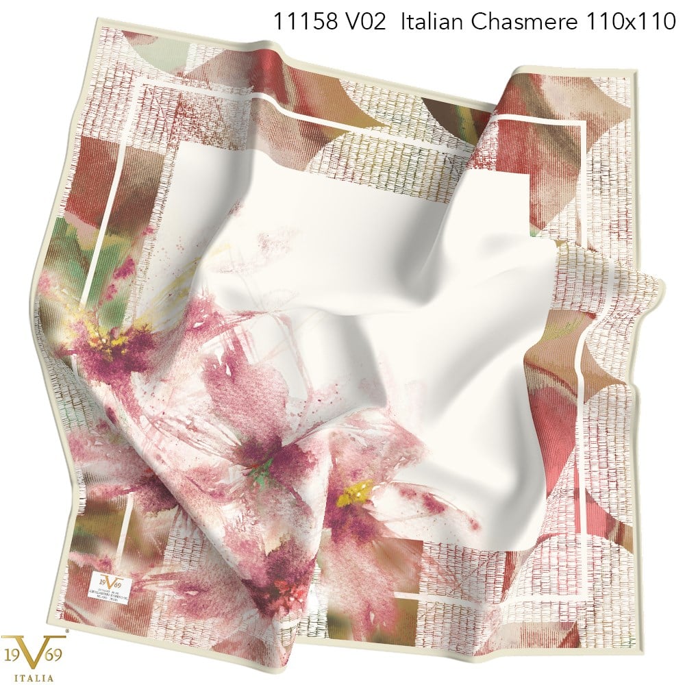 EŞARPDesenli Italian Cashmere Seri Eşarp Askısı İle Birlikte 110x110