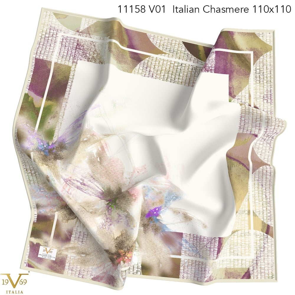 EŞARPDesenli Italian Cashmere Seri Eşarp Askısı İle Birlikte 110x110