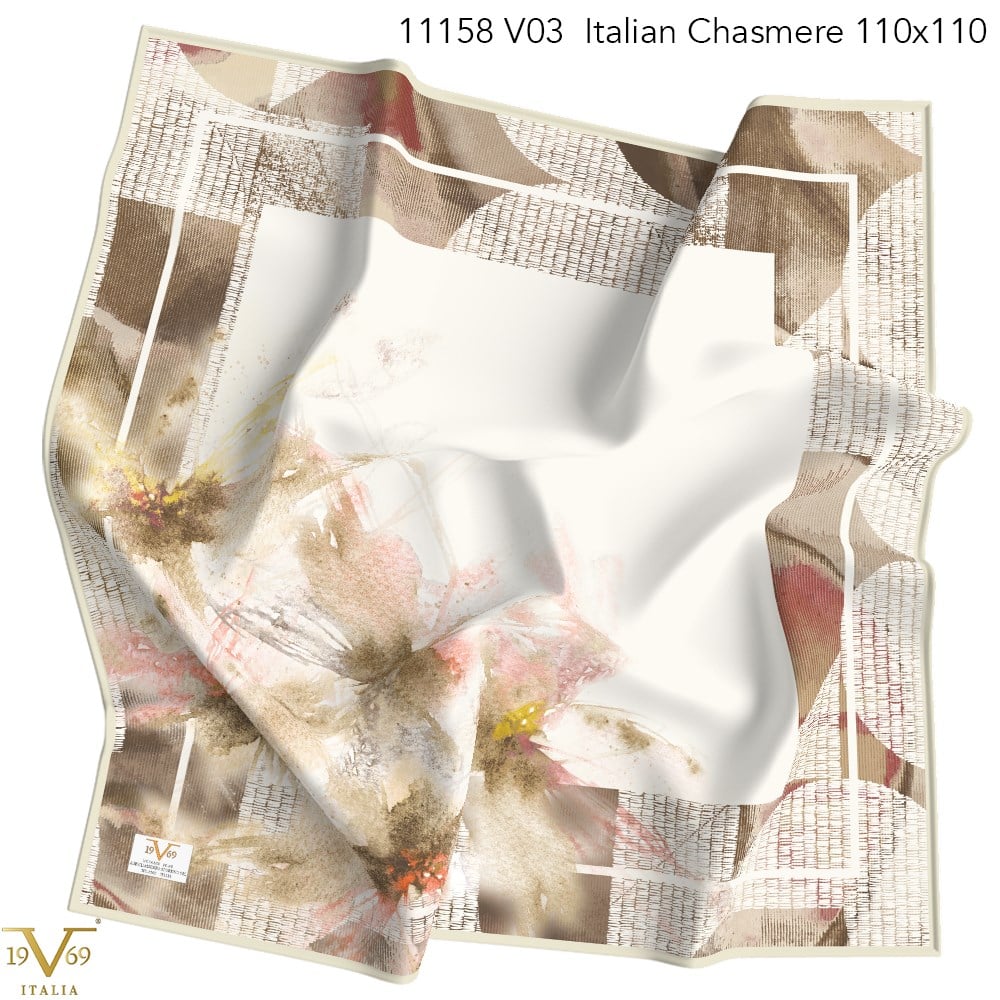 EŞARPDesenli Italian Cashmere Seri Eşarp Askısı İle Birlikte 110x110