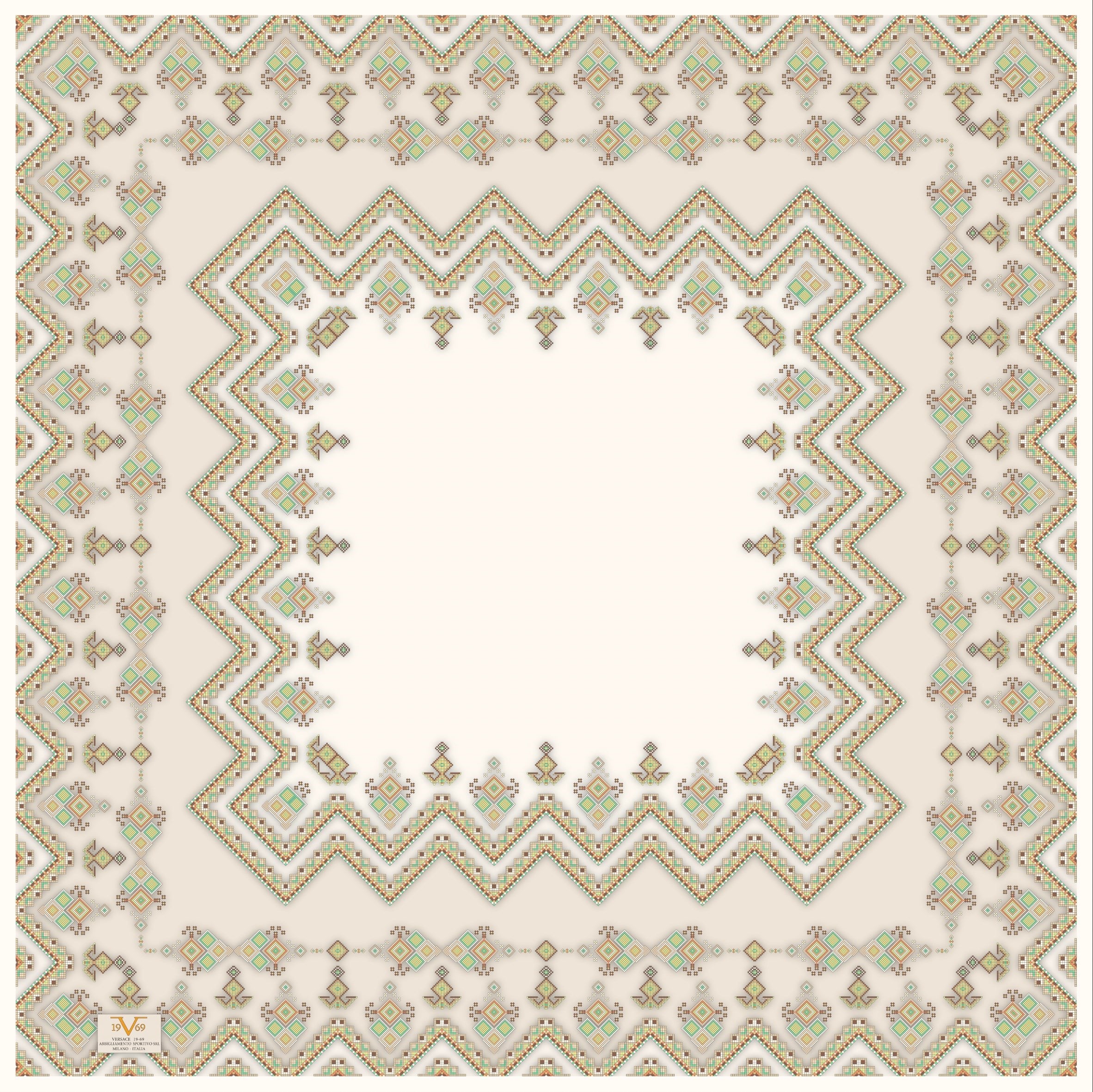 EŞARPDesenli Italian Cashmere Seri Eşarp Askısı İle Birlikte 110x110