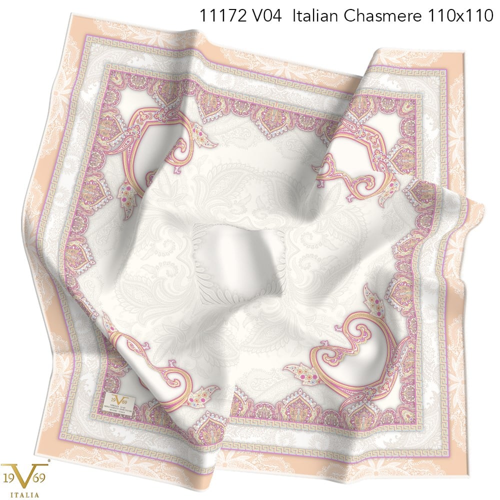 EŞARPDesenli Italian Cashmere Seri Eşarp Askısı İle Birlikte 110x110