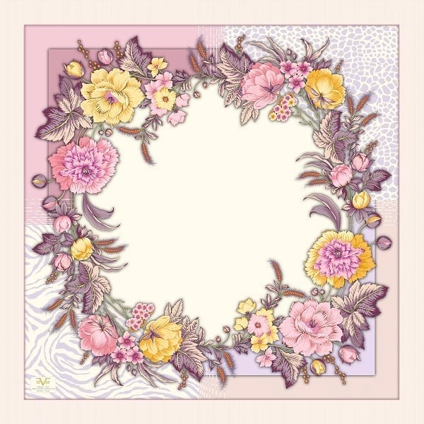EŞARPDesenli İtalyan şifon Seri Eşarp Askısı ile Birlikte 110x110 cm