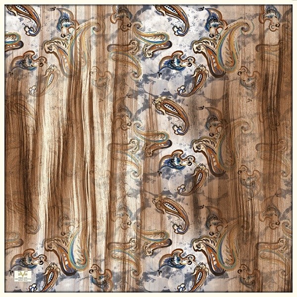 EŞARPDesenli İtalyan şifon Seri Eşarp Askısı ile Birlikte 110x110 cm