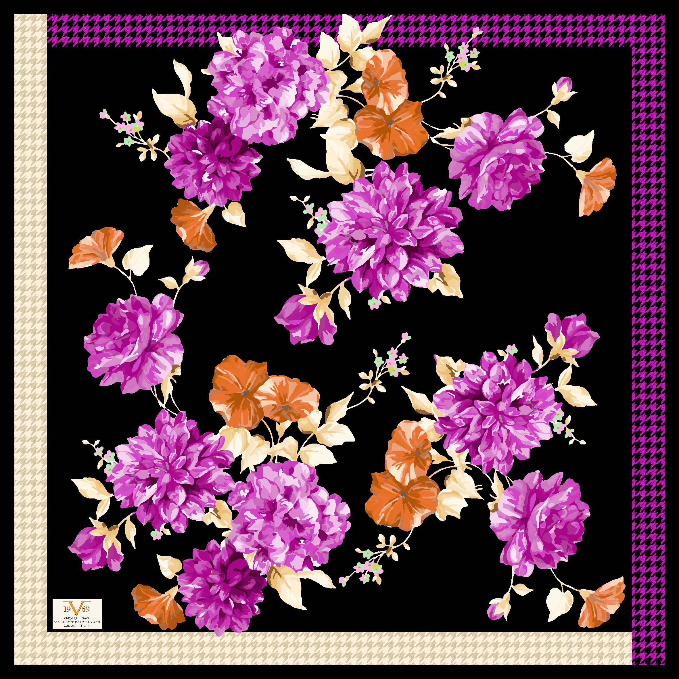 EŞARPDesenli  WOOLLY Seri Eşarp Askısı İle Birlikte 94X94 cm