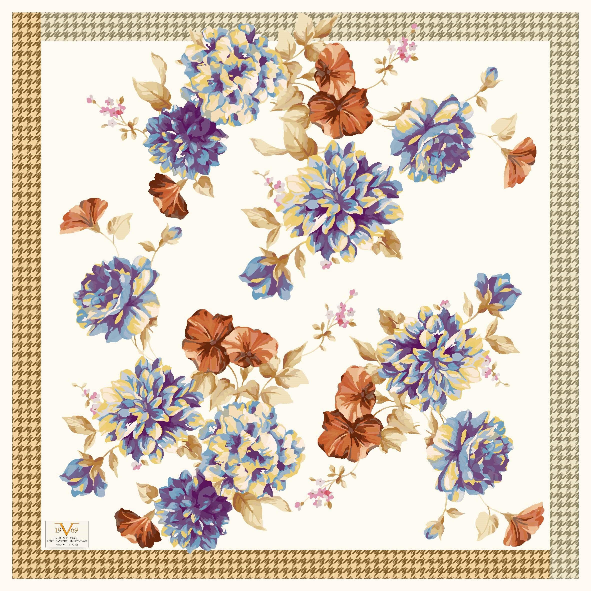 EŞARPDesenli  WOOLLY Seri Eşarp Askısı İle Birlikte 94X94 cm