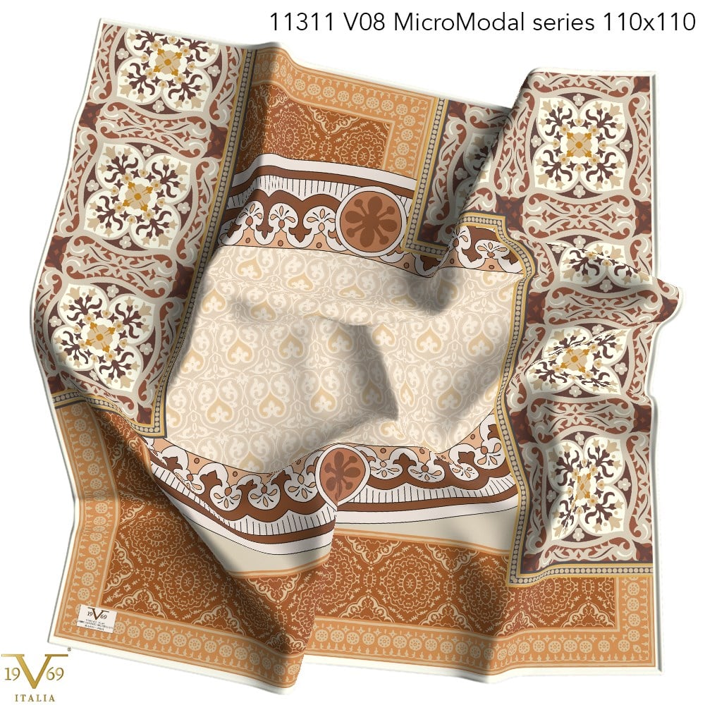 EŞARPDesenli Micro Modal Seri Eşarp Askısı İle Birlikte 110X110 cm