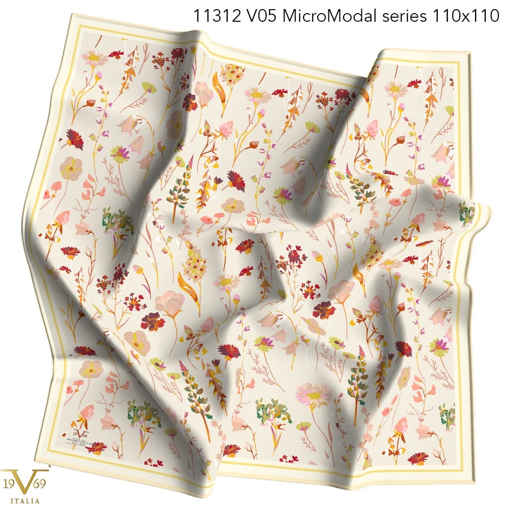 EŞARPDesenli Micro Modal Seri Eşarp Askısı İle Birlikte 110X110 cm