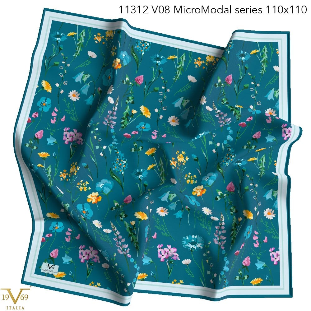 EŞARPDesenli Micro Modal Seri Eşarp Askısı İle Birlikte 110X110 cm