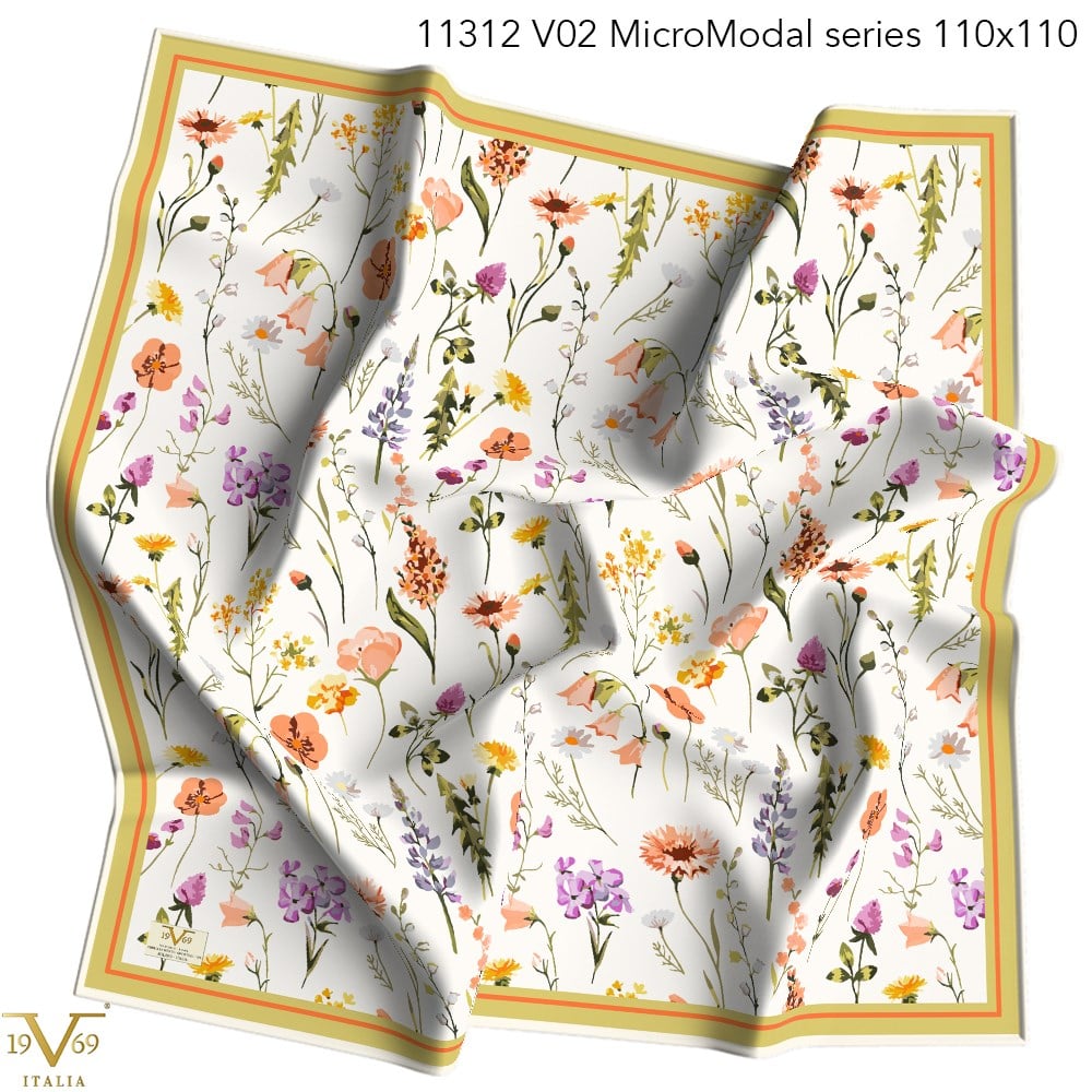 EŞARPDesenli Micro Modal Seri Eşarp Askısı İle Birlikte 110X110 cm