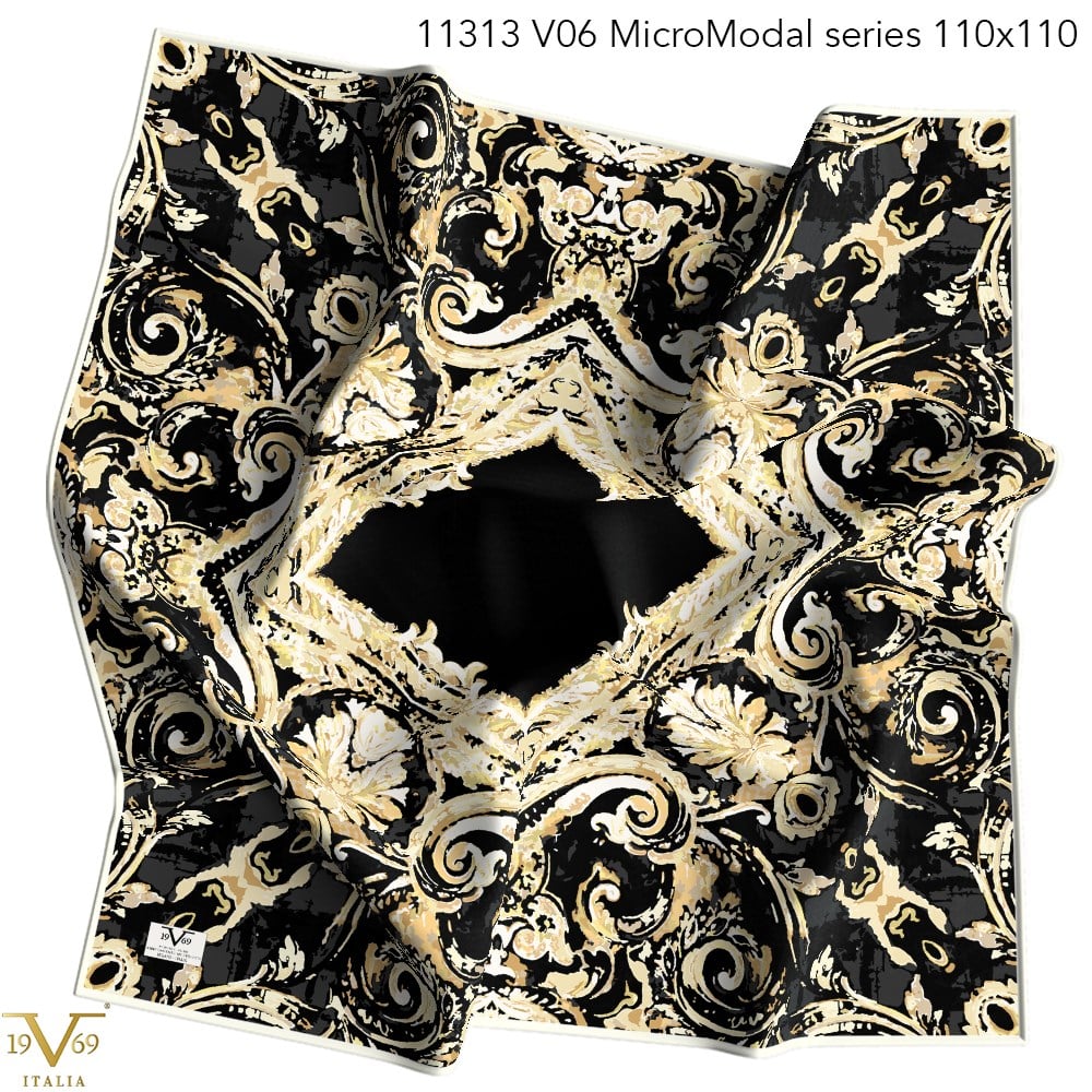 EŞARPDesenli Micro Modal Seri Eşarp Askısı İle Birlikte 110X110 cm