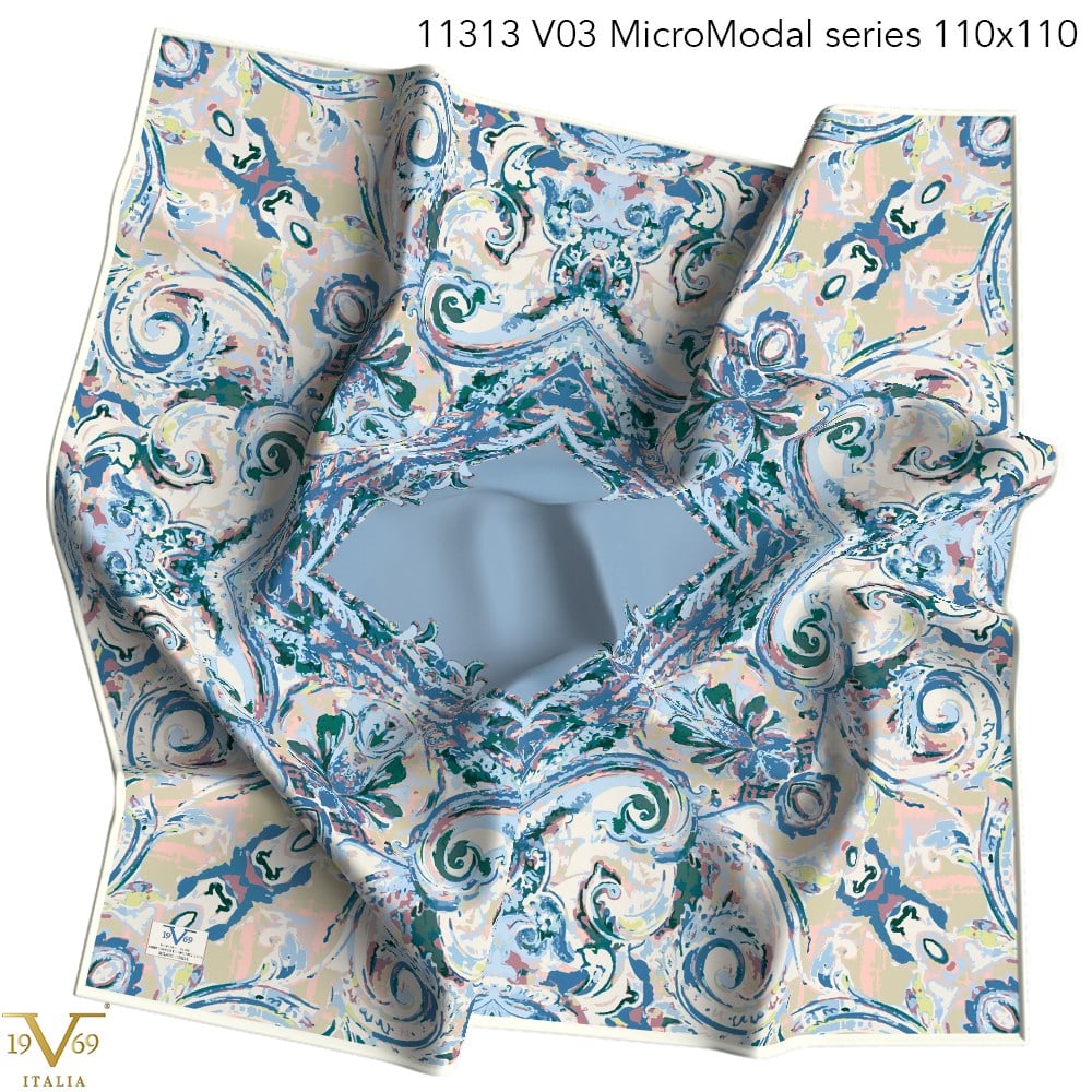 EŞARPDesenli Micro Modal Seri Eşarp Askısı İle Birlikte 110X110 cm