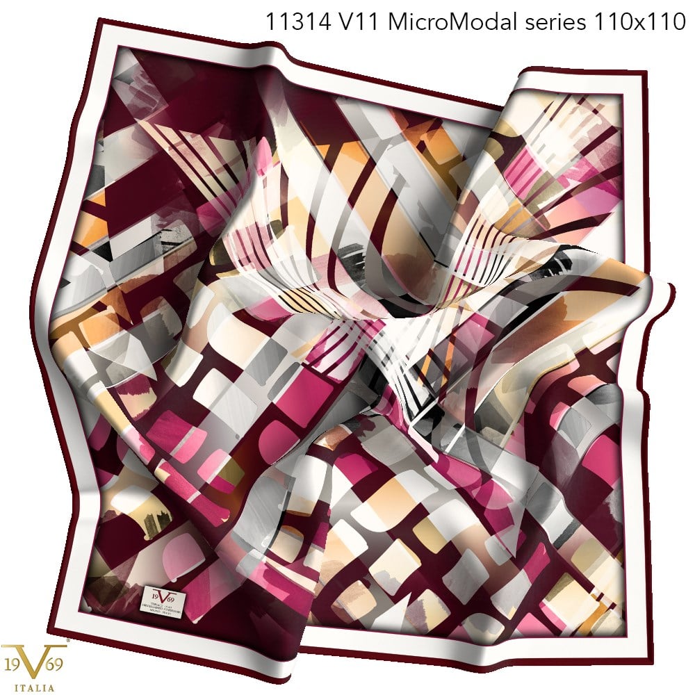 EŞARPDesenli Micro Modal Seri Eşarp Askısı İle Birlikte 110X110 cm