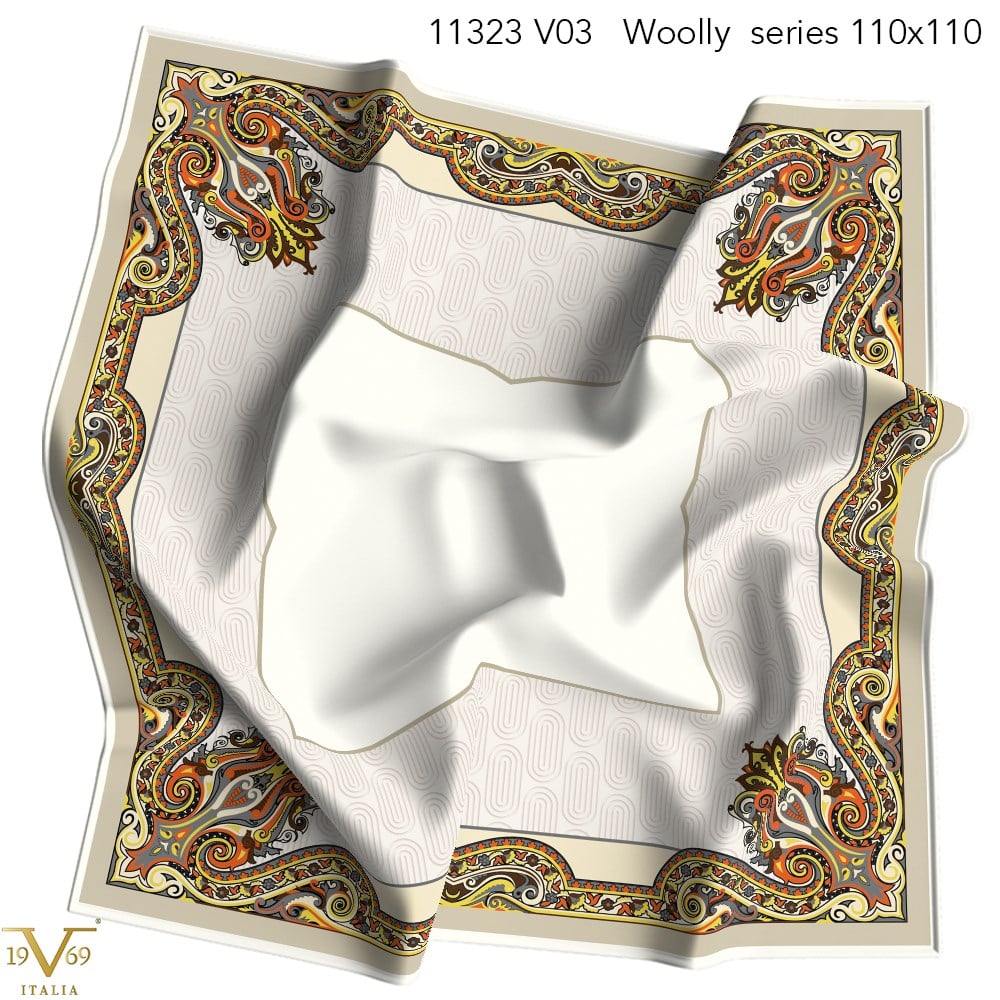 EŞARPDesenli Italian Cashmere Seri Eşarp Askısı İle Birlikte 110x110