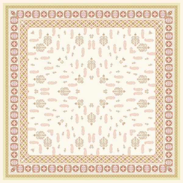 ScarfDesenli  WOOLLY Seri Eşarp Askısı İle Birlikte 94X94 cm