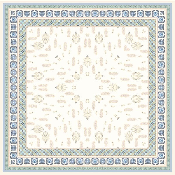 ScarfDesenli  WOOLLY Seri Eşarp Askısı İle Birlikte 94X94 cm