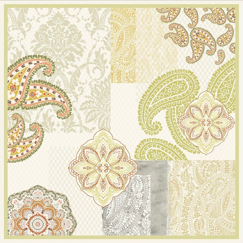 EŞARPDesenli  WOOLLY Seri Eşarp Askısı İle Birlikte 94X94 cm