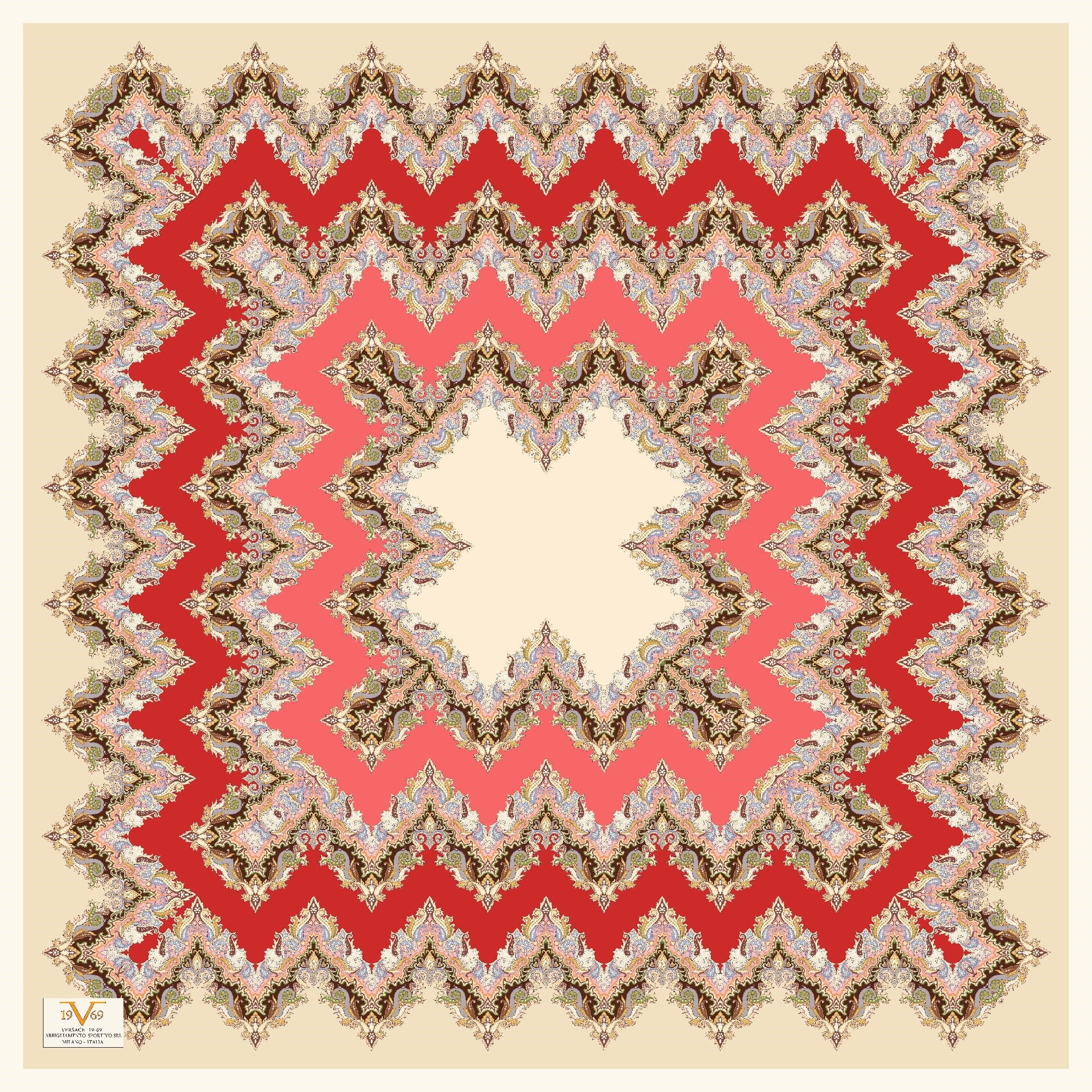 EŞARPDesenli  WOOLLY Seri Eşarp Askısı İle Birlikte 94X94 cm