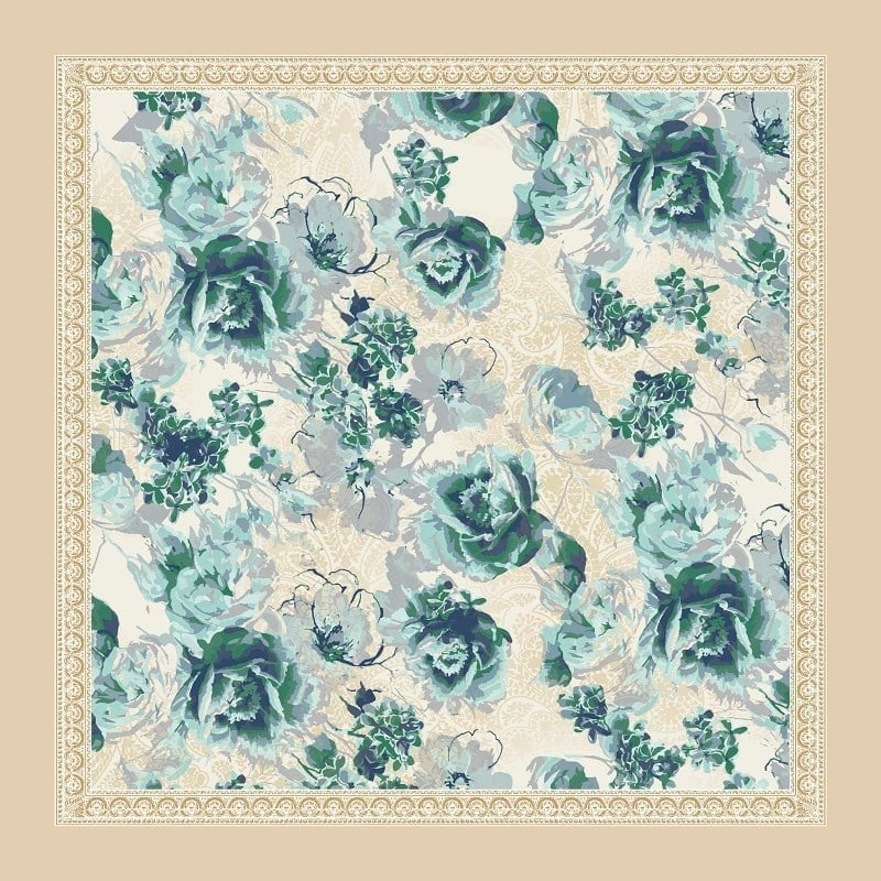 EŞARPDesenli  WOOLLY Seri Eşarp Askısı İle Birlikte 94X94 cm