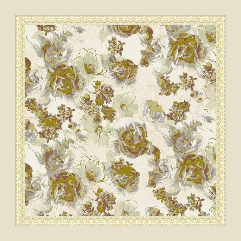 EŞARPDesenli  WOOLLY Seri Eşarp Askısı İle Birlikte 94X94 cm