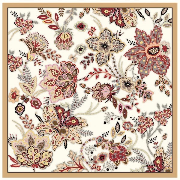EŞARPDesenli  WOOLLY Seri Eşarp Askısı İle Birlikte 94X94 cm