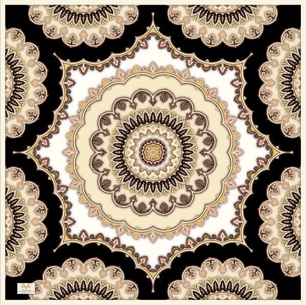 EŞARPDesenli  WOOLLY Seri Eşarp Askısı İle Birlikte 94X94 cm