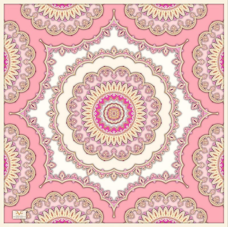 EŞARPDesenli  WOOLLY Seri Eşarp Askısı İle Birlikte 94X94 cm