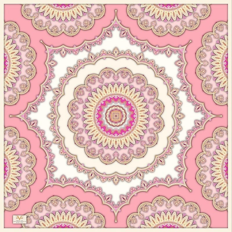 EŞARPDesenli  WOOLLY Seri Eşarp Askısı İle Birlikte 94X94 cm