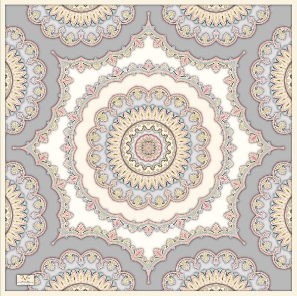EŞARPDesenli  WOOLLY Seri Eşarp Askısı İle Birlikte 94X94 cm