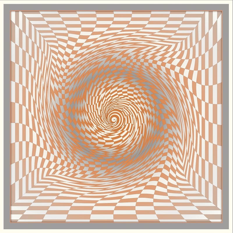 EŞARPDesenli İtalyan Şifon Eşarp Askısı ile Birlikte 90x90 cm