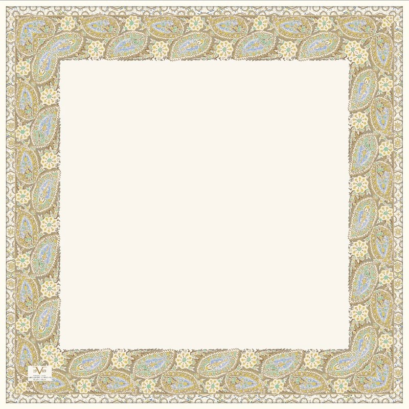 EŞARPDesenli İtalyan Şifon Eşarp Askısı ile Birlikte 90x90 cm