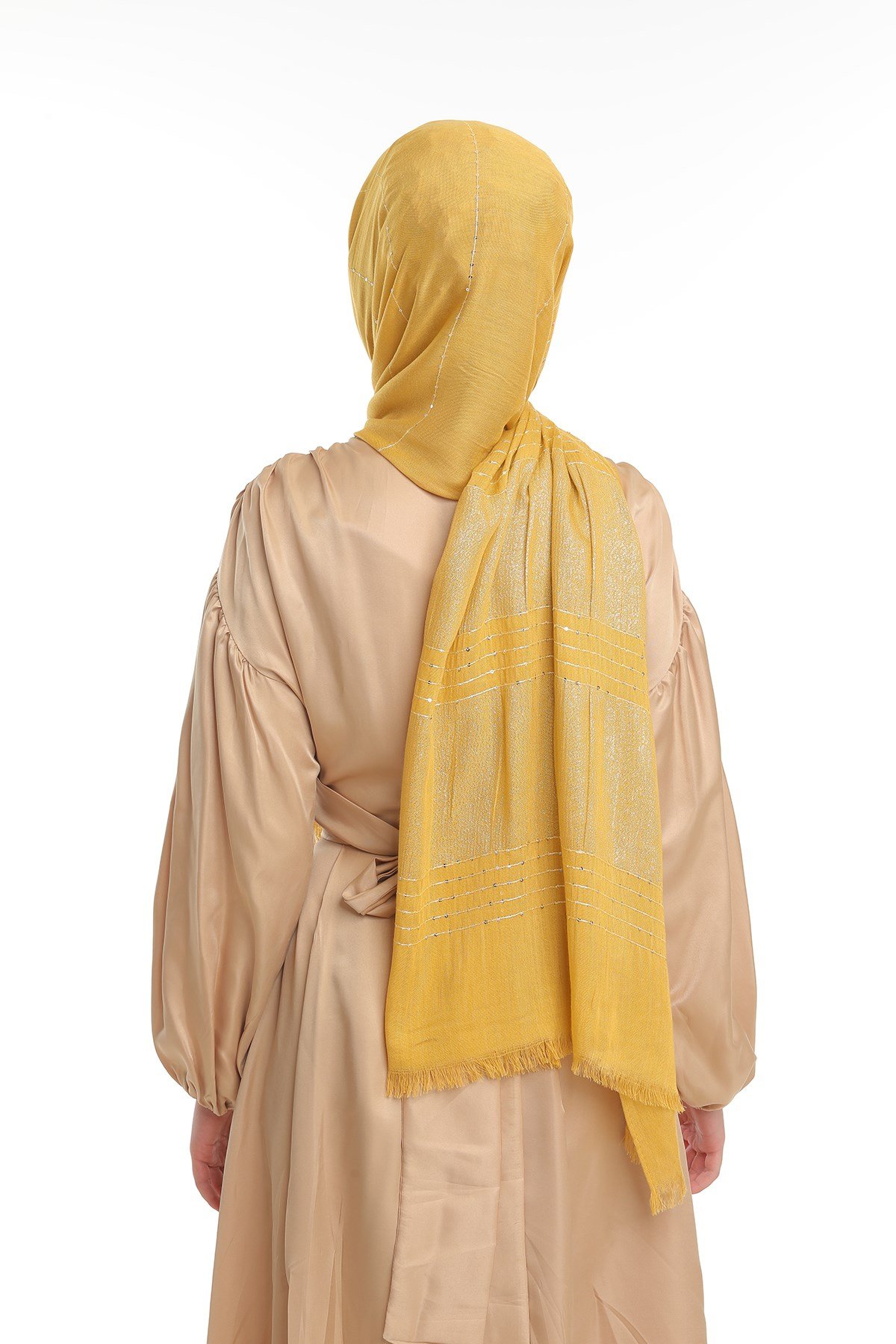 ŞALSimli Dokuma İthal Cotton Seri Şal Askısı ile Birlikte 90X200 cm
