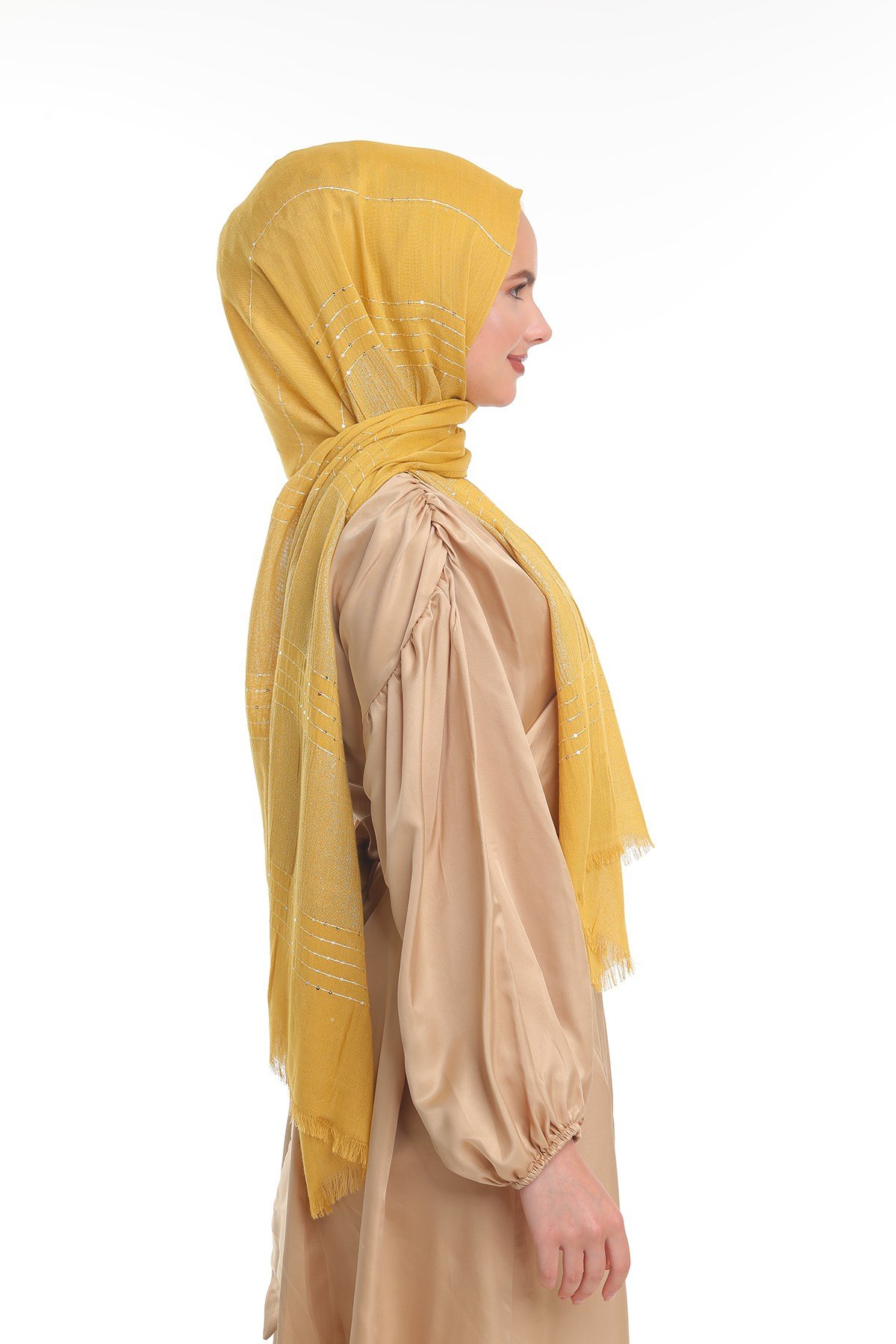 ŞALSimli Dokuma İthal Cotton Seri Şal Askısı ile Birlikte 90X200 cm