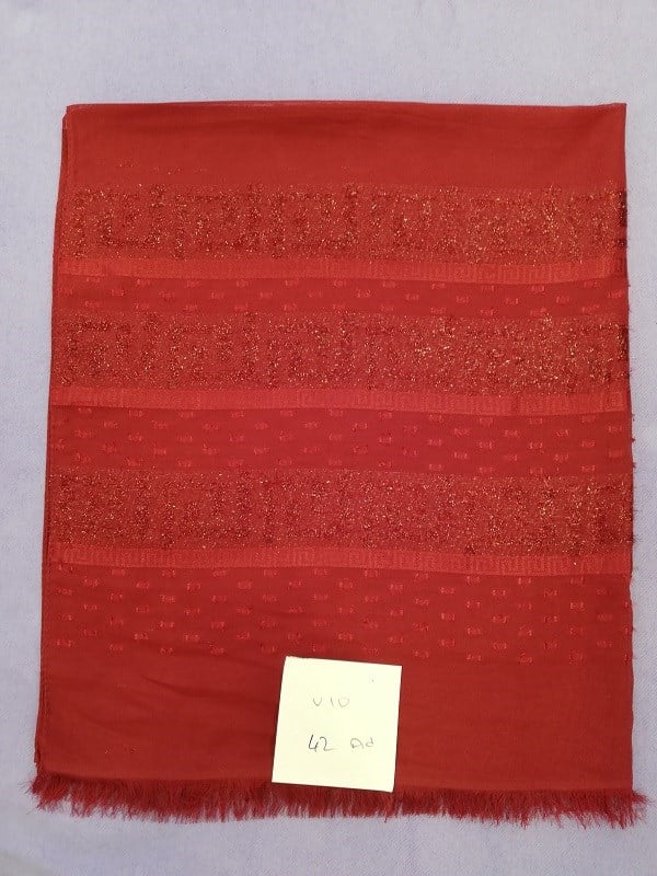 ShawlDokuma Simli Seri Şal Askısı ile Birlikte 90x200 cm