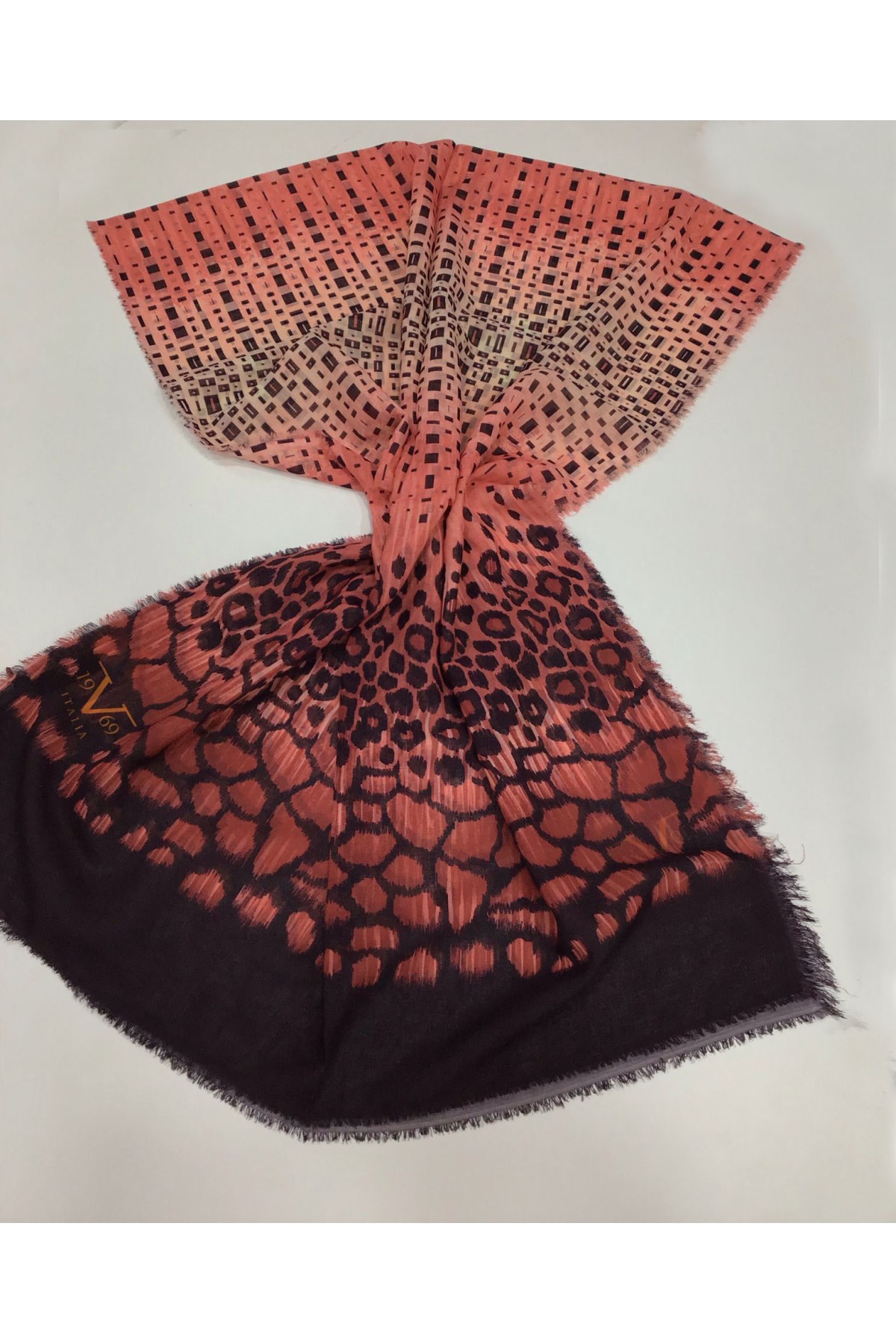 HAITI ŞALEtnik Desen Haiti Seri Şal Askısı ile Birlikte 80x190 cm