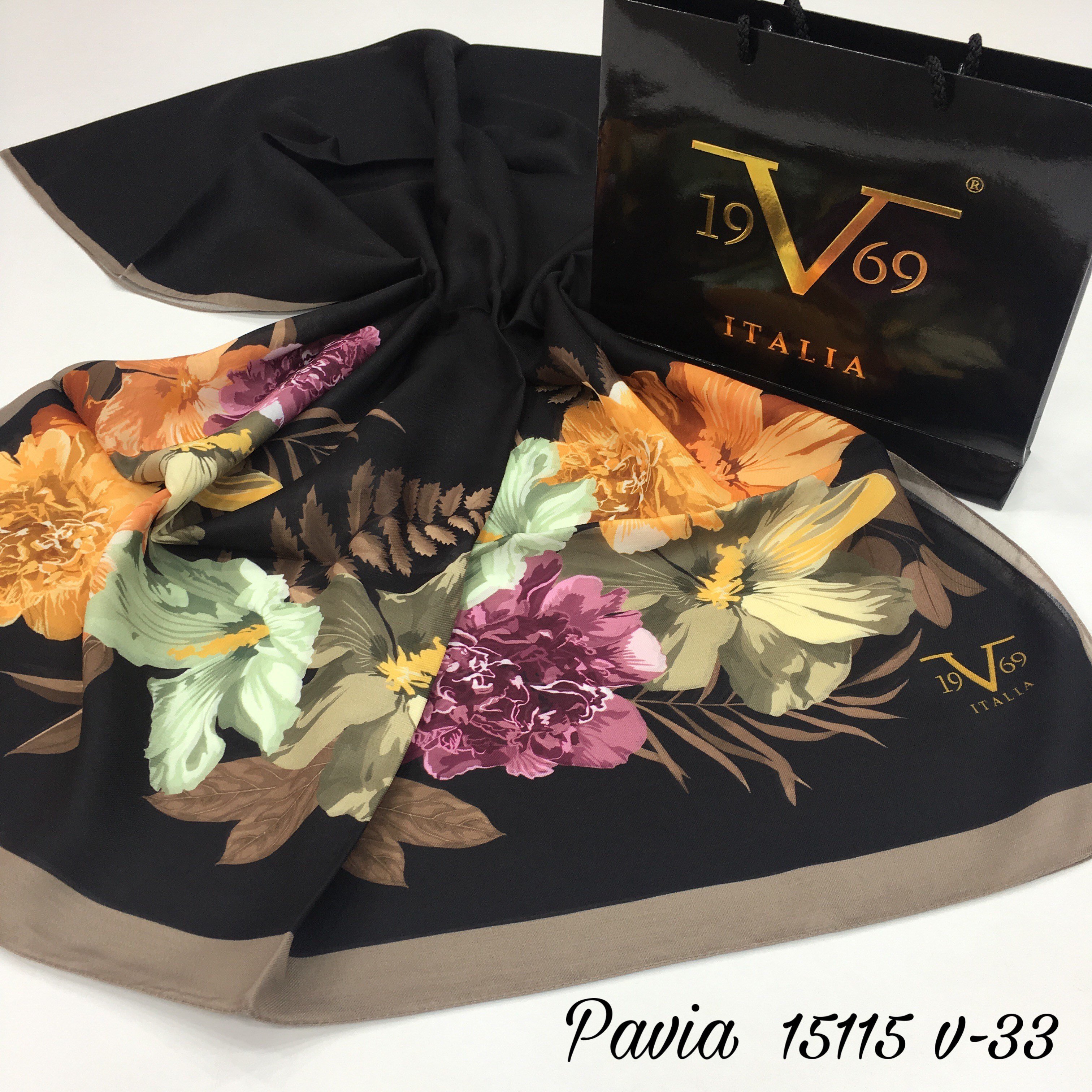 PAVIA ŞALÇiçekli Desen Pavia Seri Şal Askısı ile Birlikte 90X200 cm