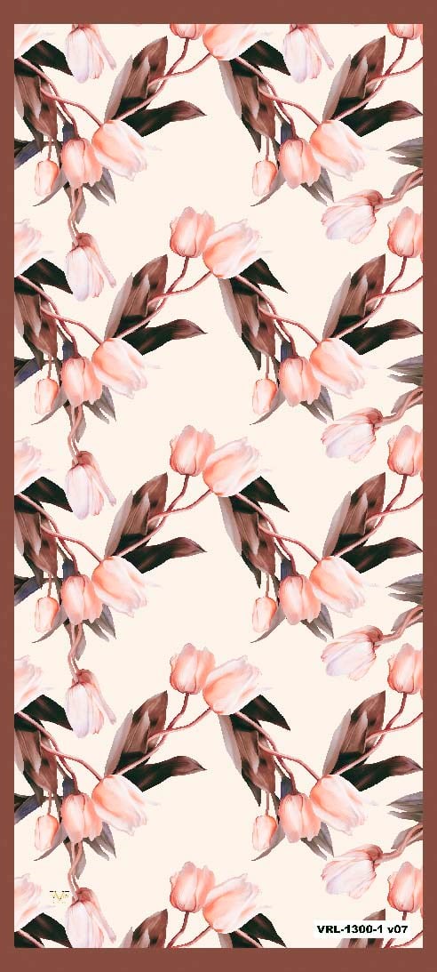 ŞALÇiçekli Desen Pavia Seri Şal Askısı ile Birlikte 90X200 cm