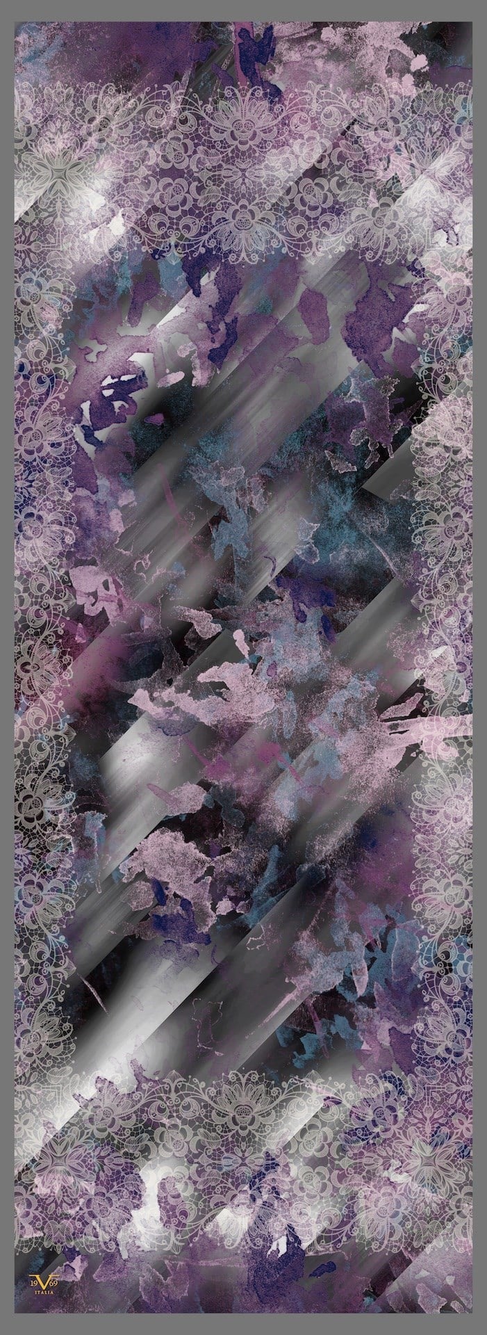 ŞALDesenli İtalyan Şifon Seri Şal Askısı ile Birlikte 180X65 cm